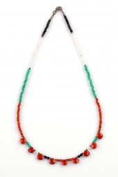 Siyah Akik - Ay Taşı - Yeşil Akik - Kahverengi Akik Doğal Taş Tasarım Kolye thumbnail 1