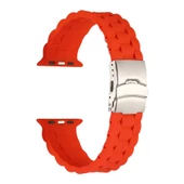 Gpack Apple Watch 7 41mm Kordon Mat Silikon Ayarlanabilir KRD 72 - 11