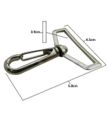 10 Adet Çanta Kayış Metal Zammak Kanca Büyük Boy Valiz Kilidi - 1