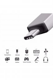 Huawei P20 Lite Uyumlu Cep Telefonu Type c Otg Dönüştürücü Usb Çevirici - 1