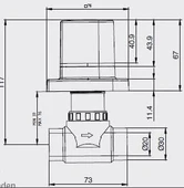 Yak Ankastre Ara Kesme Valfi Asma Klozet İçin 102111531 - 3