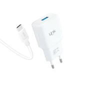 LinkTech T446e Strong Eco Şarj Aleti ve Type-C Kablo Set 2.1A - 1