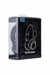 Siyah Pubg Ses Kasma Kablolu Extra Bass Kulak Üstü Mikrofonlu Stereo Kulaklık K11 thumbnail 2