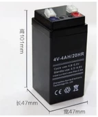 4V 4AH Akü Fener Aküsü Işıldak Aküsü 4V 4AH Bakımsız Kuru Dik Akü Kare 4 Volt 4 Amper Akü 4Volt Akü - 3