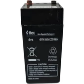 4V 4AH Akü Fener Aküsü Işıldak Aküsü 4V 4AH Bakımsız Kuru Dik Akü Kare 4 Volt 4 Amper Akü 4Volt Akü - 1