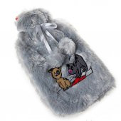 Biggdesign Dogs Gri Peluş Sıcak Su Torbası - 1