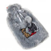 Biggdesign Dogs Gri Peluş Sıcak Su Torbası - 3