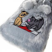 Biggdesign Dogs Gri Peluş Sıcak Su Torbası - 5