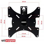 Etivizyon WM-04 Hareketli Tv Askı Aparatı 17"-42" - 3