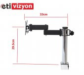 Etivizyon DM-01 Masa Üstü Monitör Askı Aparatı 17"-27" - 2