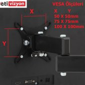 Etivizyon DM-01 Masa Üstü Monitör Askı Aparatı 17"-27" - 3