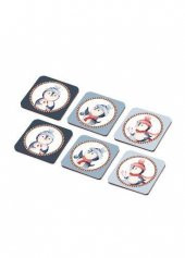 The Mia NEW056 Penguin Bardak Altlığı 6 Lı Set - 1