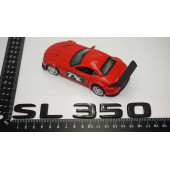 SL 350 Bagaj Parlak Siyah ABS 3M 3D Yazı Logo - 5