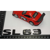 SL 63 Bagaj Parlak Siyah ABS 3M 3D Yazı Logo - 5
