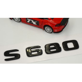 S 680 Bagaj Parlak Siyah ABS 3M 3D Yazı Logo - 3