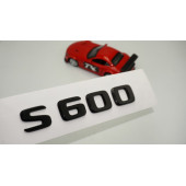 S 600 Bagaj Parlak Siyah ABS 3M 3D Yazı Logo - 1
