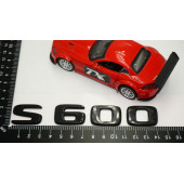 S 600 Bagaj Parlak Siyah ABS 3M 3D Yazı Logo - 5