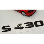 S 430 Bagaj Parlak Siyah ABS 3M 3D Yazı Logo - 3