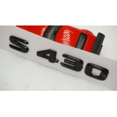 S 430 Bagaj Parlak Siyah ABS 3M 3D Yazı Logo - 4