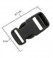 20 Adet Plastik Siyah Sert Kilit Bağlama Kayışı 2,5 CM KOLON İÇİN - 1