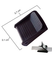 10 Adet Plastik Siyah Kayış Tokası - 1