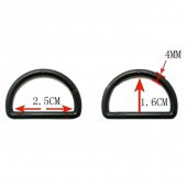 50 Adet Plastik D Halka Çanta Yapımı İçin - 1