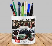 La Casa de Papel Oyuncular Kaktüs Sukulent Saksı Kalemlik - 1