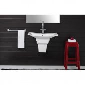 Turkuaz Cerastyle Bella Lavabo 70x45 cm ve Kübik Yarım Ayak - 2
