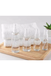 avese 100 Adet 30 ML Sprey Başlıklı Kolonya, Dezenfektan, Likit Şişesi 100x30 ML - 4