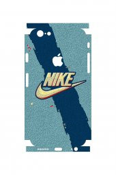 Apple iPhone 7 Mavi Nike Telefon Kaplaması Full Cover 3M Sticker Kaplama - 1