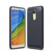 Xiaomi Redmi 5 PLUS Kılıf Antişok Karbon Silikon Kapak Kılıf + Cam - 10
