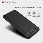Asus Zenfone 4 Max ZC554KL Kılıf Karbon Fiber Silikon Kapak Kılıf - 7