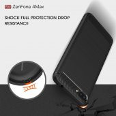 Asus Zenfone 4 Max ZC554KL Kılıf Karbon Fiber Silikon Kapak Kılıf - 8