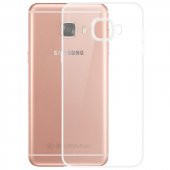 Samsung Galaxy J7 Prime 2 İnce Şeffaf Silikon Kılıf + Cam - 2