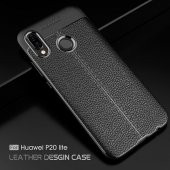 Huawei P20 Lite Kılıf Deri Niss Antişok Silikon Kapak Kılıf - 2
