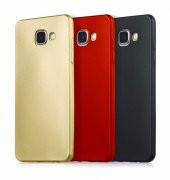 Samsung Galaxy A7 2016 Kılıf Mat Silikon Kılıf Simple Case - 1