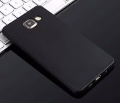 Samsung Galaxy A7 2016 Kılıf Mat Silikon Kılıf Simple Case - 6