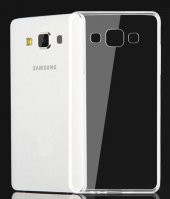 Samsung Galaxy A3 2015 Kılıf Şeffaf Silikon Kılıf + Cam - 2