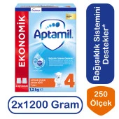 Aptamil Devam Sütü 4 Numara 1200 Gr 2 Li Paket - 1