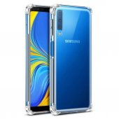 Samsung Galaxy A50 Kılıf Kenar Korumalı Şeffaf Antişok Silikon - 1