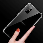 Galaxy S20 Kılıf Zore Nitro Anti Shock Şeffaf Silikon Kapak - 5