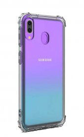 Samsung Galaxy A20 Kılıf Zore Nitro Anti Shock Şeffaf Silikon - 1