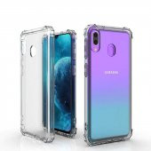 Samsung Galaxy A20 Kılıf Zore Nitro Anti Shock Şeffaf Silikon - 2