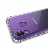 Samsung Galaxy A20 Kılıf Zore Nitro Anti Shock Şeffaf Silikon - 4