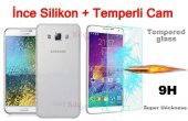 Samsung Galaxy J710 Kılıf J7 2016 Silikon Kılıf + Kırılmaz Cam - 1