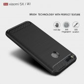 Xiaomi Mi A1 Kılıf Karbon Fiber Silikon Kapak Kılıf + Nano Cam - 4