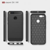 Xiaomi Mi A1 Kılıf Karbon Fiber Silikon Kapak Kılıf + Nano Cam - 5