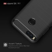 Xiaomi Mi A1 Kılıf Karbon Fiber Silikon Kapak Kılıf + Nano Cam - 6
