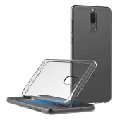 Huawei Mate 10 Lite Şeffaf Silikon + Cam Ekran Koruyucu - 5