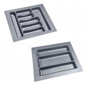 Çekmece İçi Kaşıklık ve Kepçelik 2 li Set 42 x 49 cm Gri - 1